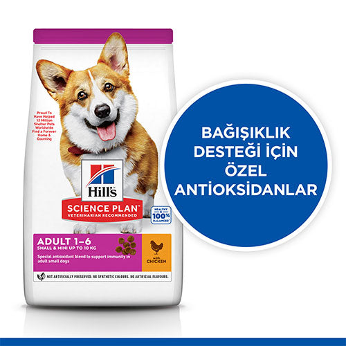 Hill’s SCIENCE PLAN Adult Small & Mini Chicken Küçük Irk Tavuklu Yetişkin Köpek Maması 6 Kg