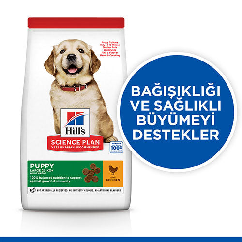 Hill’s SCIENCE PLAN Puppy Large Breed Chicken Büyük Irk Tavuklu Yavru Köpek Maması 2,5 Kg