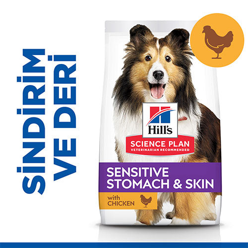Hill’s SCIENCE PLAN Adult Medium Sensitive Stomach & Skin Chicken Hassas Yetişkin Köpek Maması 14 Kg