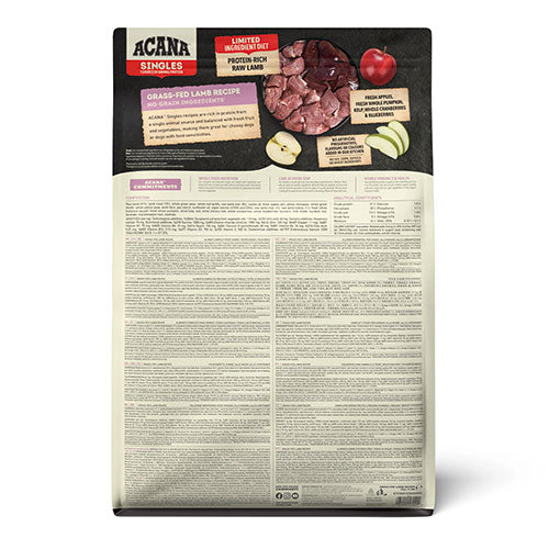 Acana Singles Grass Fed Lamb Kuzulu Elmalı Tahılsız Köpek Maması Tüm Irk ve Yaşam Evreleri 2 Kg