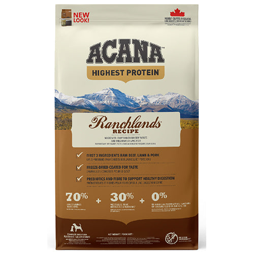 Acana Regionals Ranchlands Sığır Etli Tahılsız Köpek Maması Tüm Irk ve Yaşam Evreleri 2 Kg