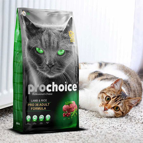 Pro Choice Pro 36 Kuzulu ve Pirinçli Yetişkin Kedi Maması 2 Kg