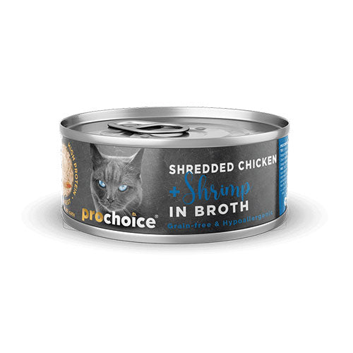 Pro Choice Hypo-Allergenic Sos İçinde Tavuklu ve Karidesli Tahılsız Yetişkin Kedi Konservesi 70 Gr