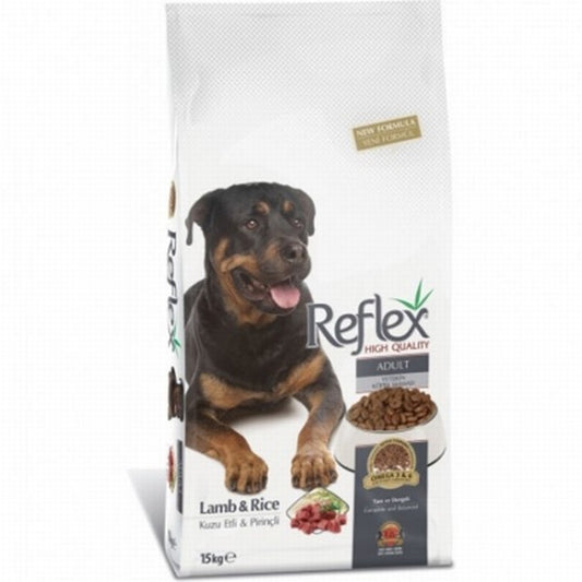 Reflex Kuzulu ve Pirinçli Yetişkin Köpek Maması 15 Kg