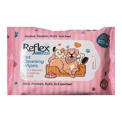 Reflex Kedi ve Köpekler İçin Çok Amaçlı Hijyenik Temizleme Mendili 10'lu