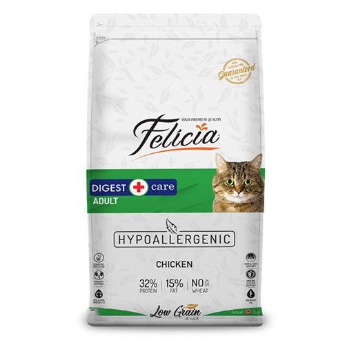 Felicia Hypoallergenic Tavuklu Düşük Tahıllı Yetişkin Kedi Maması 12 Kg