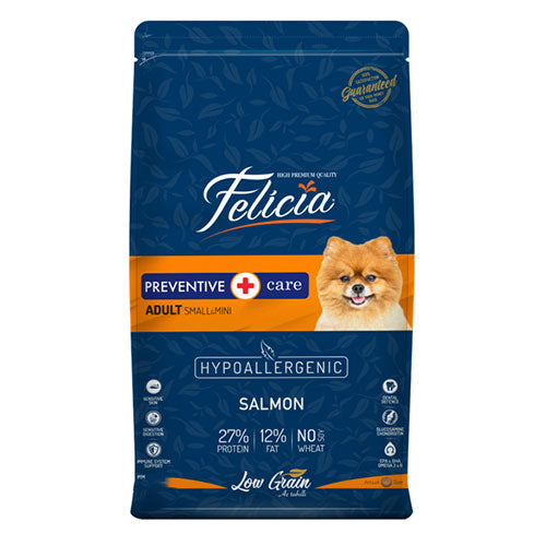 Felicia HypoAllergenic Small Mini Somonlu Küçük Irk Düşük Tahıllı Yetişkin Köpek Maması 3 Kg