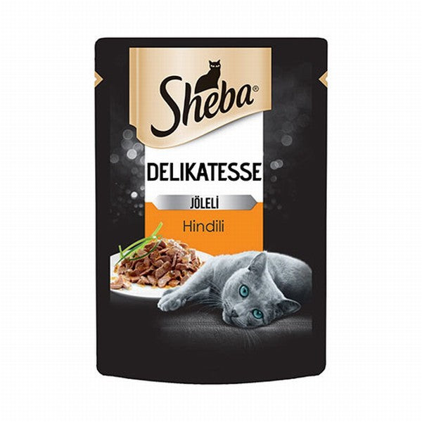 Sheba Pouch Hindili Yetişkin Kedi Konservesi 12  Adet 85 Gr