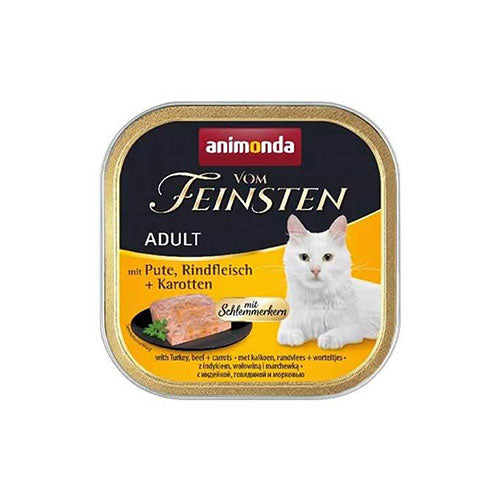 Animonda Vom Feinsten Hindi Sığır ve Havuçlu Yetişkin Kedi Konservesi 100 Gr