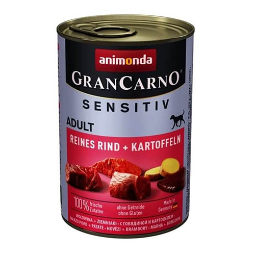 Animonda Gran Carno Sensitiv Sığırlı Patatesli Yetişkin Köpek Konservesi 400 Gr