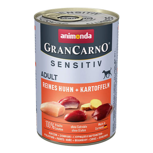 Animonda Gran Carno Sensitiv Tavuklu Patatesli Yetişkin Köpek Konservesi 400 Gr