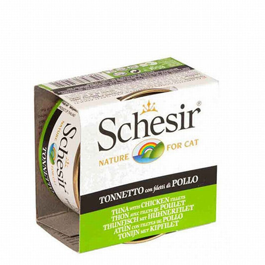 Schesir Ton Balıklı ve Tavuklu Jelly Yetişkin Kedi Konservesi 6 Adet 85 Gr