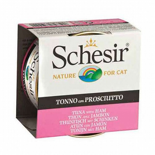 Schesir Ton Balıklı ve Jambonlu Jelly Yetişkin Kedi Konservesi 6 Adet 85 Gr