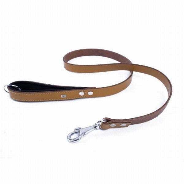 Doggie Konfor Klasik Deri Köpek Gezdirme Tasması Camel 3x100 Cm