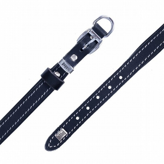 Doggie Yumuşak Firstclass Deri Köpek Boyun Tasması Siyah 1,5x20-25 Cm