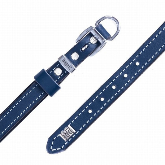 Doggie Yumuşak Firstclass Deri Köpek Boyun Tasması Royalblue 1,5x20-25 Cm