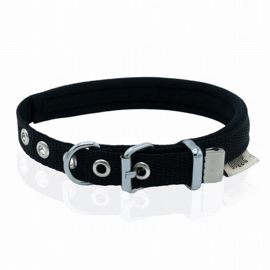 Doggie Konfor Dokuma Köpek Boyun Tasması Siyah 1,5x20 25 Cm