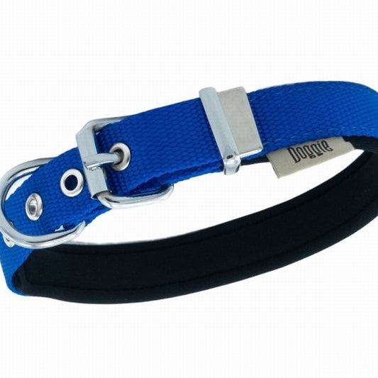 Doggie Konfor Dokuma Köpek Boyun Tasması Royalblue 2x30 35 Cm