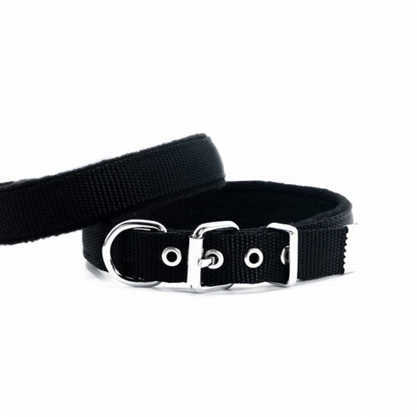 Doggie Polar Pedli Sade Dokuma Köpek Boyun Tasması Siyah 2x35-40 Cm