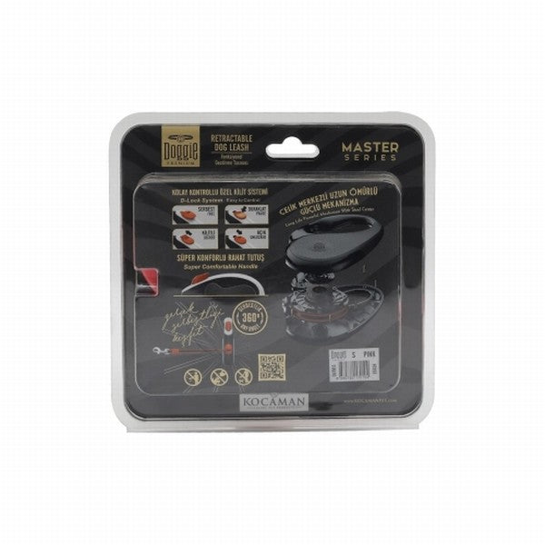 Doggie Otomatik Köpek Tasması Master Seri Small Pembe