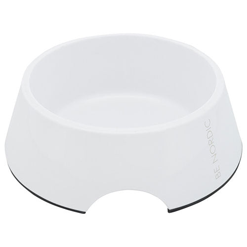 Trixie Melamin Paslanmaz Çelik Kedi ve Köpek Mama Su Kabı Beyaz 0,2 Lt 14 Cm