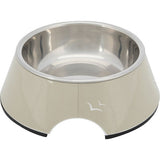 Trixie Melamin Paslanmaz Çelik Köpek Mama Su Kabı Kum Beji 0,4 Lt 17 Cm