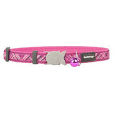 Reddingo Flanno Desenli Pembe Kedi Boyun Tasması 12 Mm