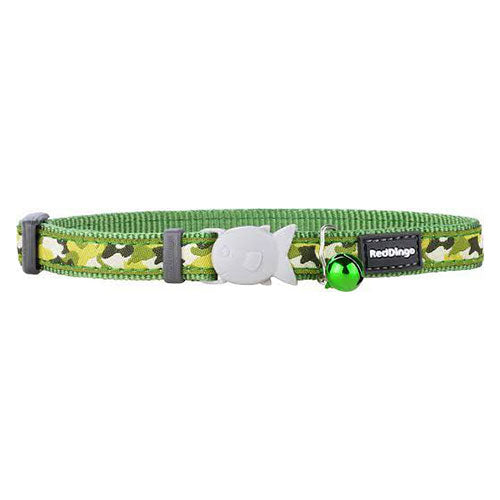 Reddingo Kamuflaj Yeşil Kedi Boyun Tasması 12 Mm