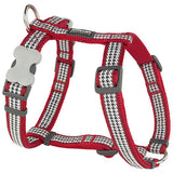 Reddingo Fang It Desenli Kırmızı Köpek Göğüs Tasması Large 25 Mm