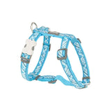 Reddingo Flanno Desenli Turkuaz Köpek Göğüs Tasması Medium 20 Mm
