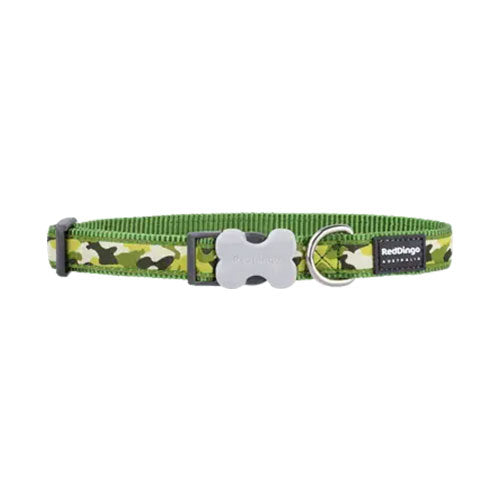 Reddingo Kamuflaj Desenli Yeşil Köpek Boyun Tasması Medium 20 Mm 31-47 Cm