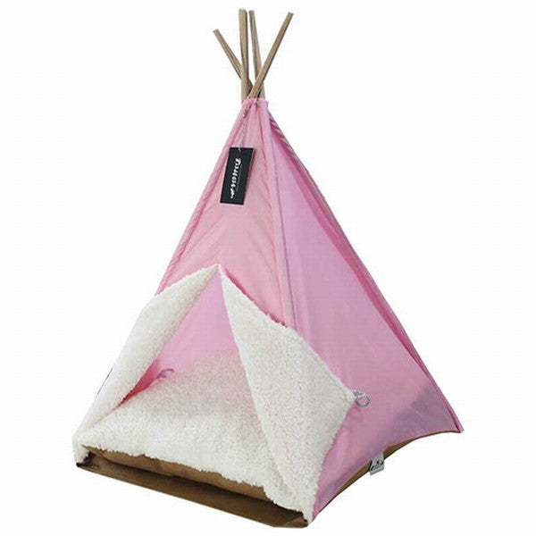 Bedspet Büyük Kedi ve Küçük Irk Köpek Çadırı Pembe 60x60x80 Cm