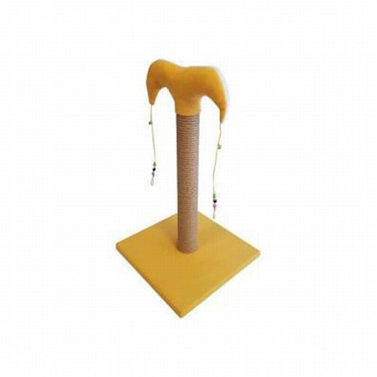 Bedspet İnce Kedi Tırmalama Tahtası 50 Cm Sarı