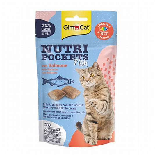 GimCat Nutripockets Somonlu Kedi Ödülü 60 Gr