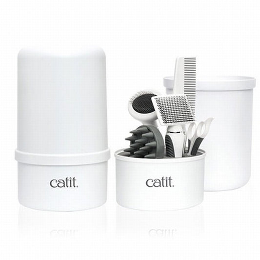 Catit Kısa Tüylü Kedi Bakım Seti Tarak Makas Fırça