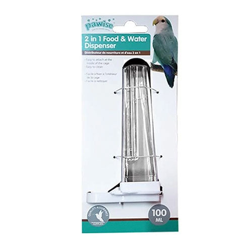 Pawise Plastik Kuş Suluğu ve Yemliği 100 Ml 13 Cm