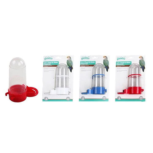 Pawise Plastik Kuş Suluğu ve Yemliği 265 Ml 15 Cm