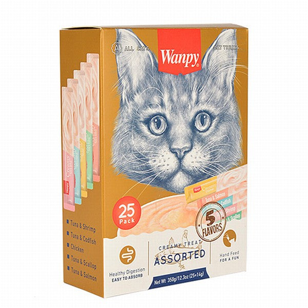 Wanpy Karışık Krema Kedi Ödülü 25x14 Gr