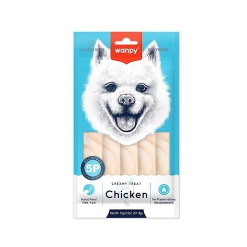 Wanpy Tavuklu Krema Köpek Ödülü 5x14 Gr