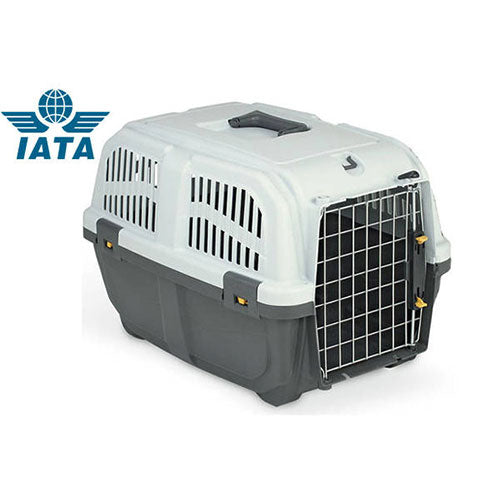 Skudo-3 Iata Tekerleksiz Plastik Kedi ve Köpek Taşıma Kafesi 60x40x39 Cm