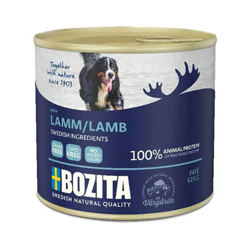Bozita Natural Pate Kuzulu Tahılsız Yetişkin Köpek Konservesi 625 Gr