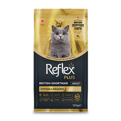 Reflex Plus HypoAllergenic British Shorthair Yetişkin Kedi Maması 1,5 Kg