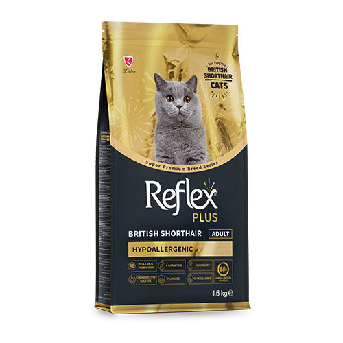 Reflex Plus HypoAllergenic British Shorthair Yetişkin Kedi Maması 1,5 Kg