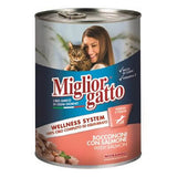 Miglior Gatto Somon Balıklı Yetişkin Kedi Konservesi 12 Adet 405 Gr