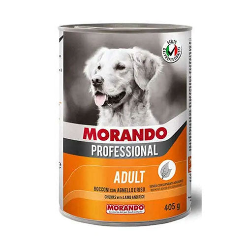 Morando Professional Gravy Kuzulu ve Pirinçli Yetişkin Köpek Konservesi 6 Adet 405 Gr