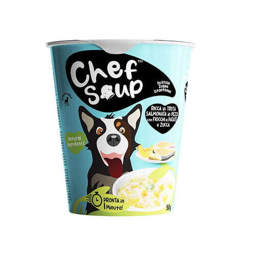 Chef Soup Somon Patates Bal Kabaklı Küçük ve Orta Irk Köpekler İçin Hazır Çorba 50 Gr