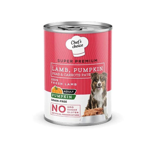 Chefs Choice Pumpkin Pate Kuzulu Balkabaklı Tahılsız Yetişkin Köpek Konservesi 6 Adet 400 Gr