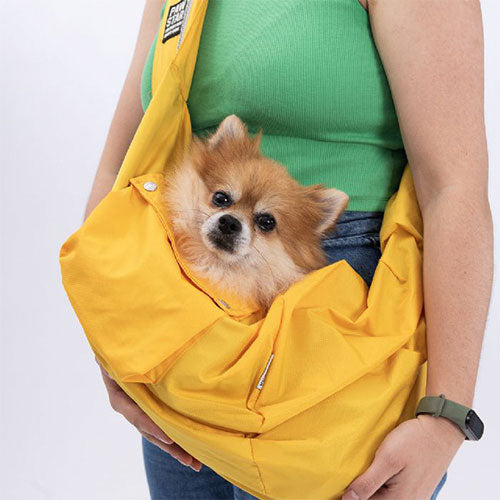Pawstar Sarı Crossbody Çarpraz Kedi ve Küçük Irk Köpek Taşıma Çantası 50x15x20 Cm