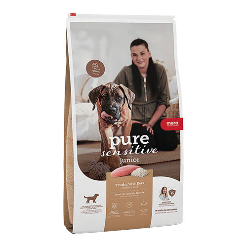 Mera Pure Sensitive Medium Maxi Junior Hindili ve Pirinçli Yavru Köpek Maması 12,5 Kg