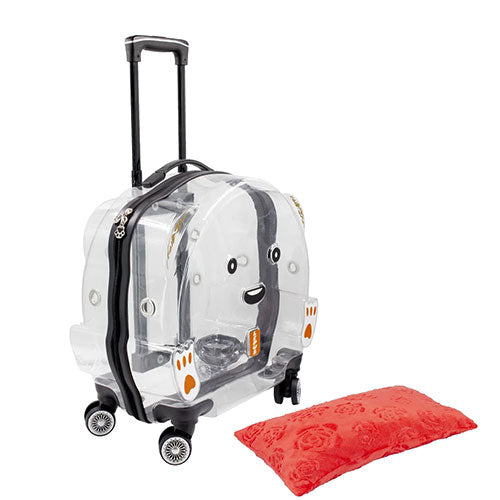 Lepus Wheel Bag Tekerlekli Şeffaf Kedi ve Köpek Taşıma Çantası 42x44x23 Cm